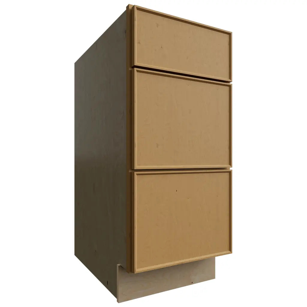 Fabuwood Allure Echo Timber 15" W X 34 1/2" H X 24" D 3 Drawer Base Cabinet