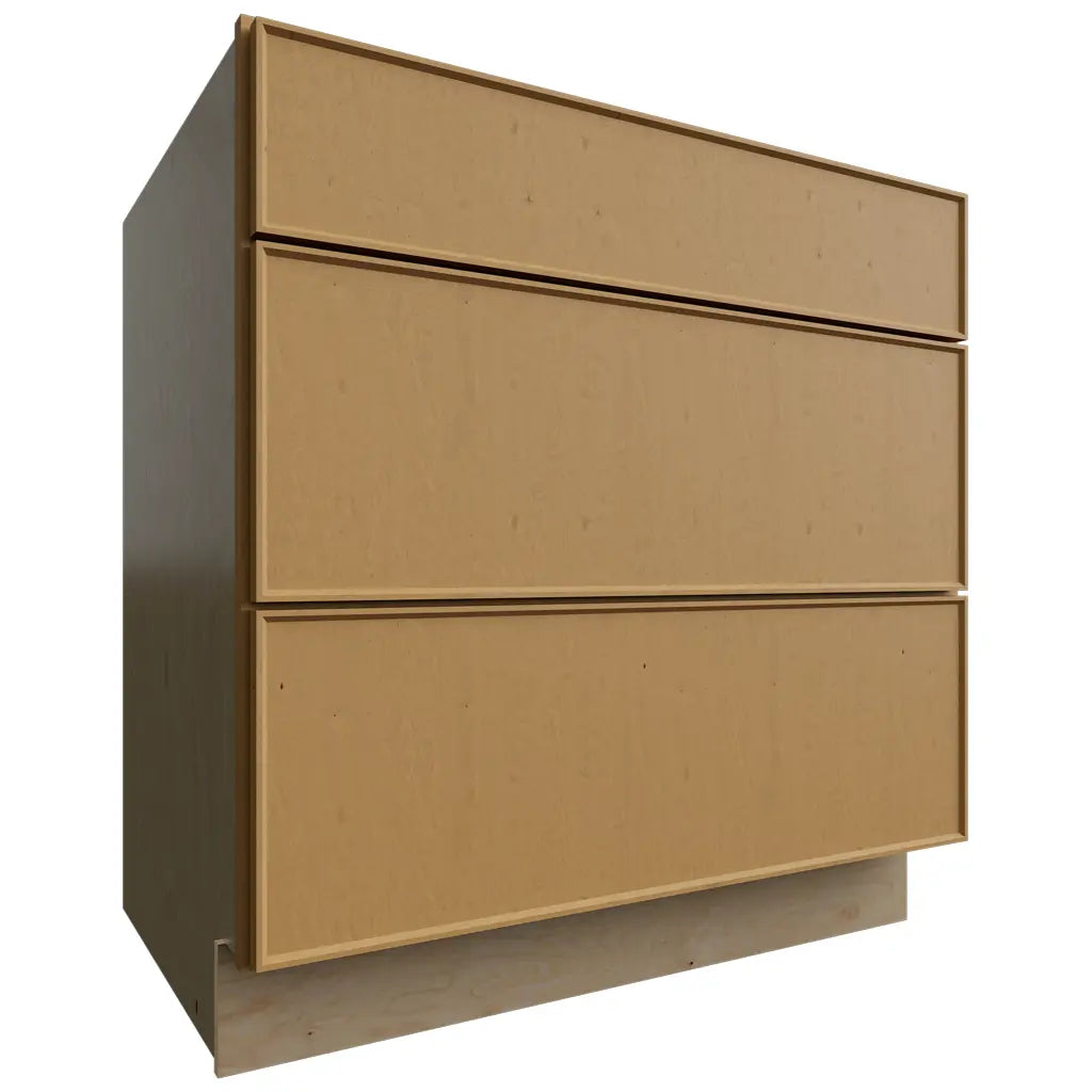 Fabuwood Allure Echo Timber 33" W X 34 1/2" H X 24" D 3 Drawer Base Cabinet