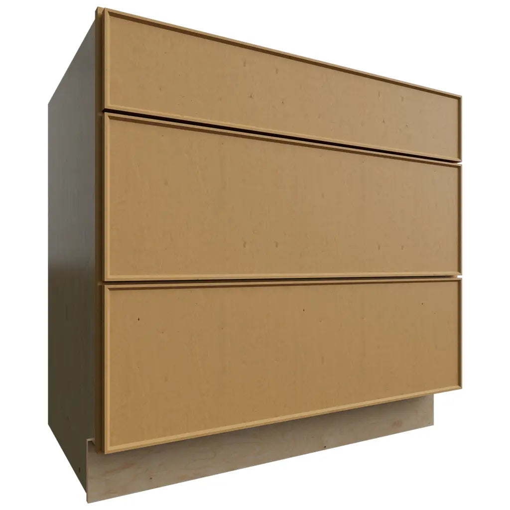 Fabuwood Allure Echo Timber 36" W X 34 1/2" H X 24" D 3 Drawer Base Cabinet