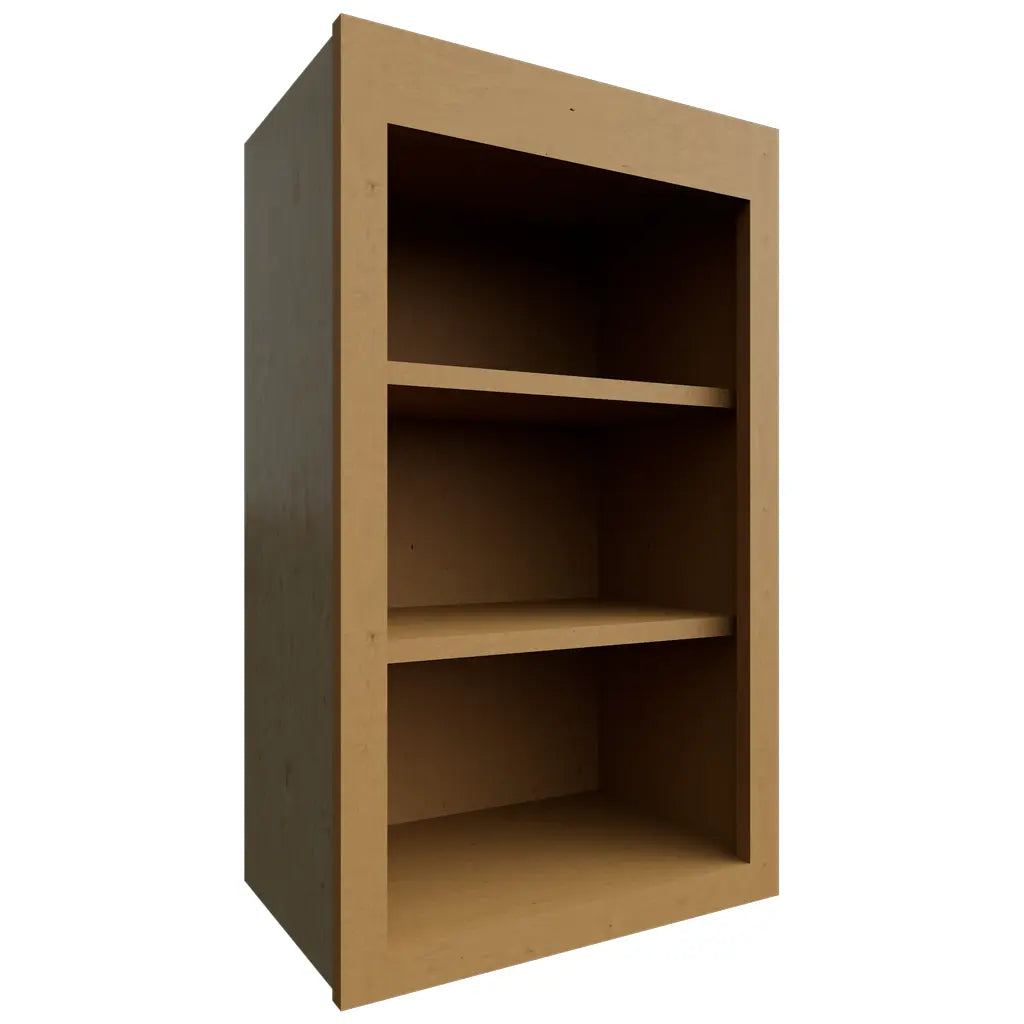 Fabuwood Allure Echo Timber 18" W X 30" H X 12" D Wall Open Shelf Cabinet