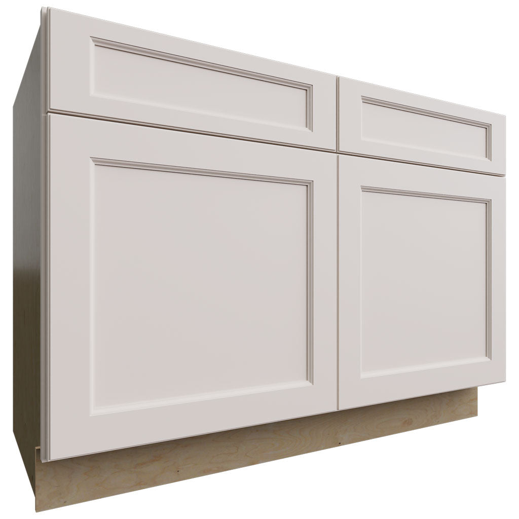 Fabuwood Allure Fusion Dove 48" W X 34 1/2" H X 24" D Double Doors/Double Drawers Base Cabinet