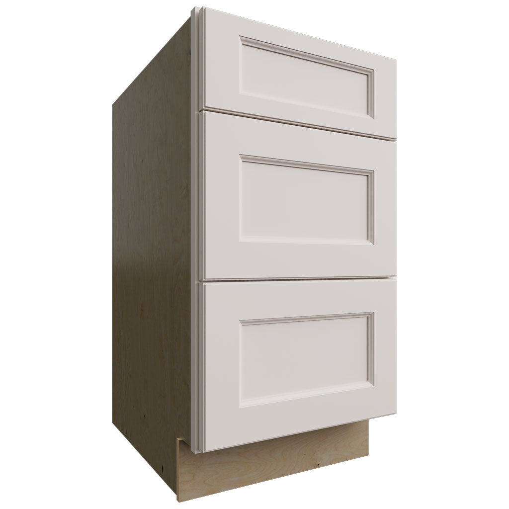 Fabuwood Allure Fusion Dove 18" W X 34 1/2" H X 24" D 3 Drawer Base Cabinet