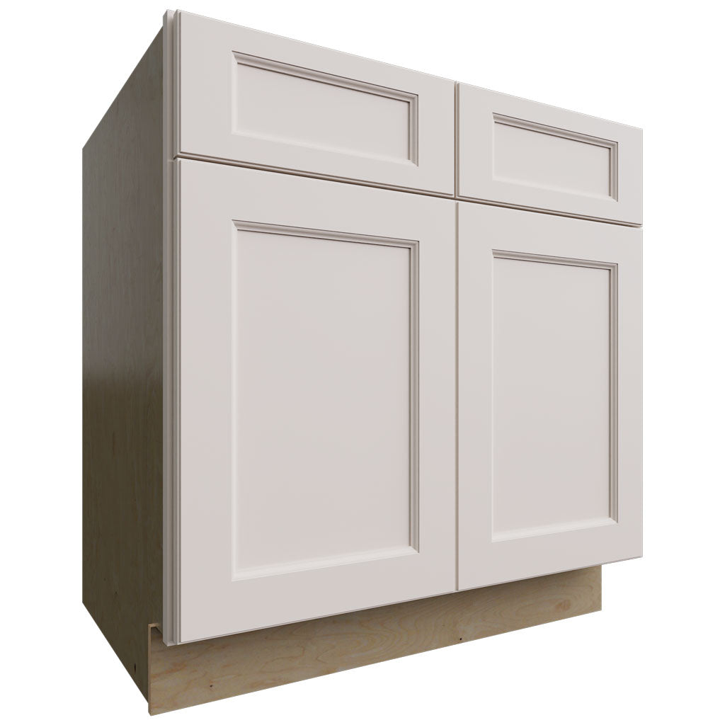 Fabuwood Allure Fusion Dove 33" W X 34 1/2" H X 24" D Double Door Sink Base Cabinet