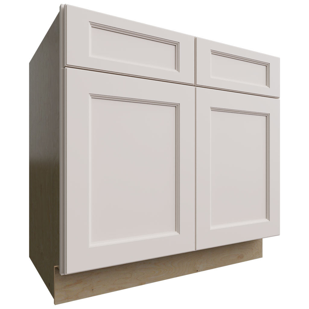 Fabuwood Allure Fusion Dove 36" W X 34 1/2" H X 24" D Double Door Sink Base Cabinet