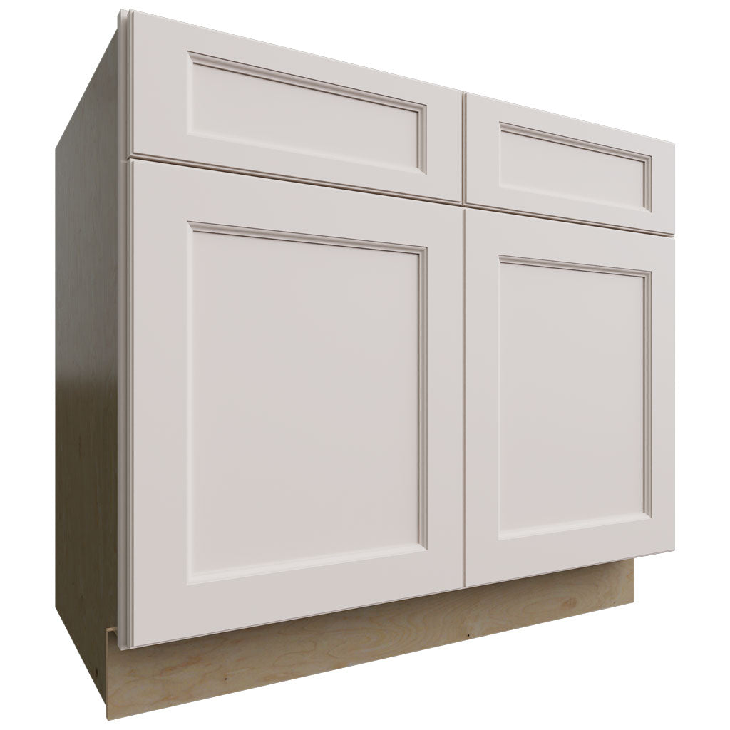 Fabuwood Allure Fusion Dove 39" W X 34 1/2" H X 24" D Double Door Sink Base Cabinet