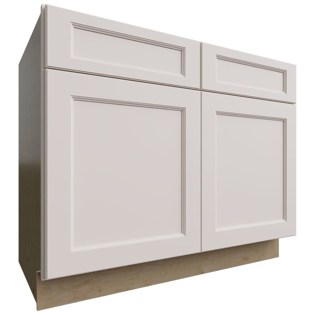 Fabuwood Allure Fusion Dove 42" W X 34 1/2" H X 24" D Double Door Sink Base Cabinet
