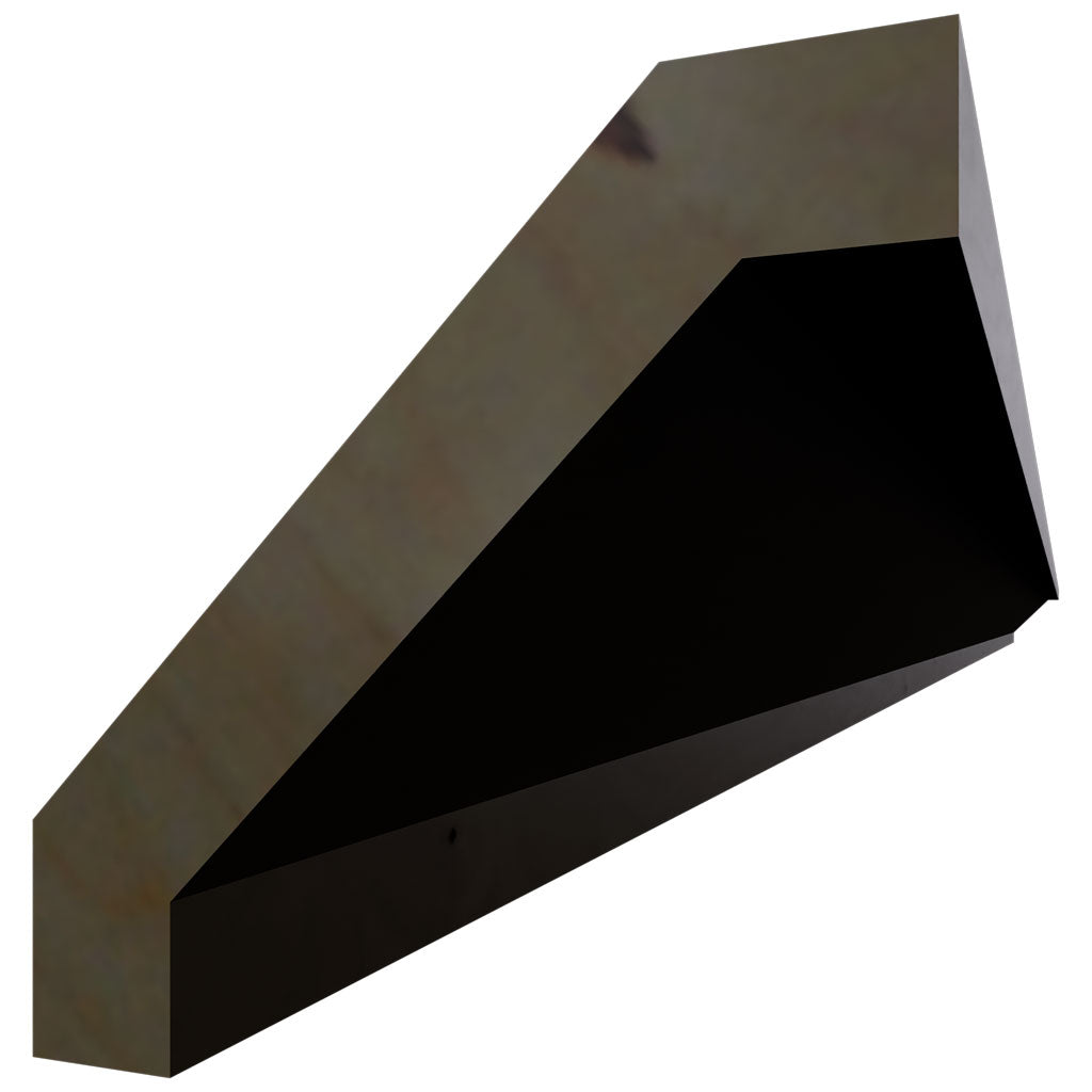 Fabuwood Allure Luna Kona 96" W X 3 1/4" H X 3 1/4" D Shaker Crown Molding