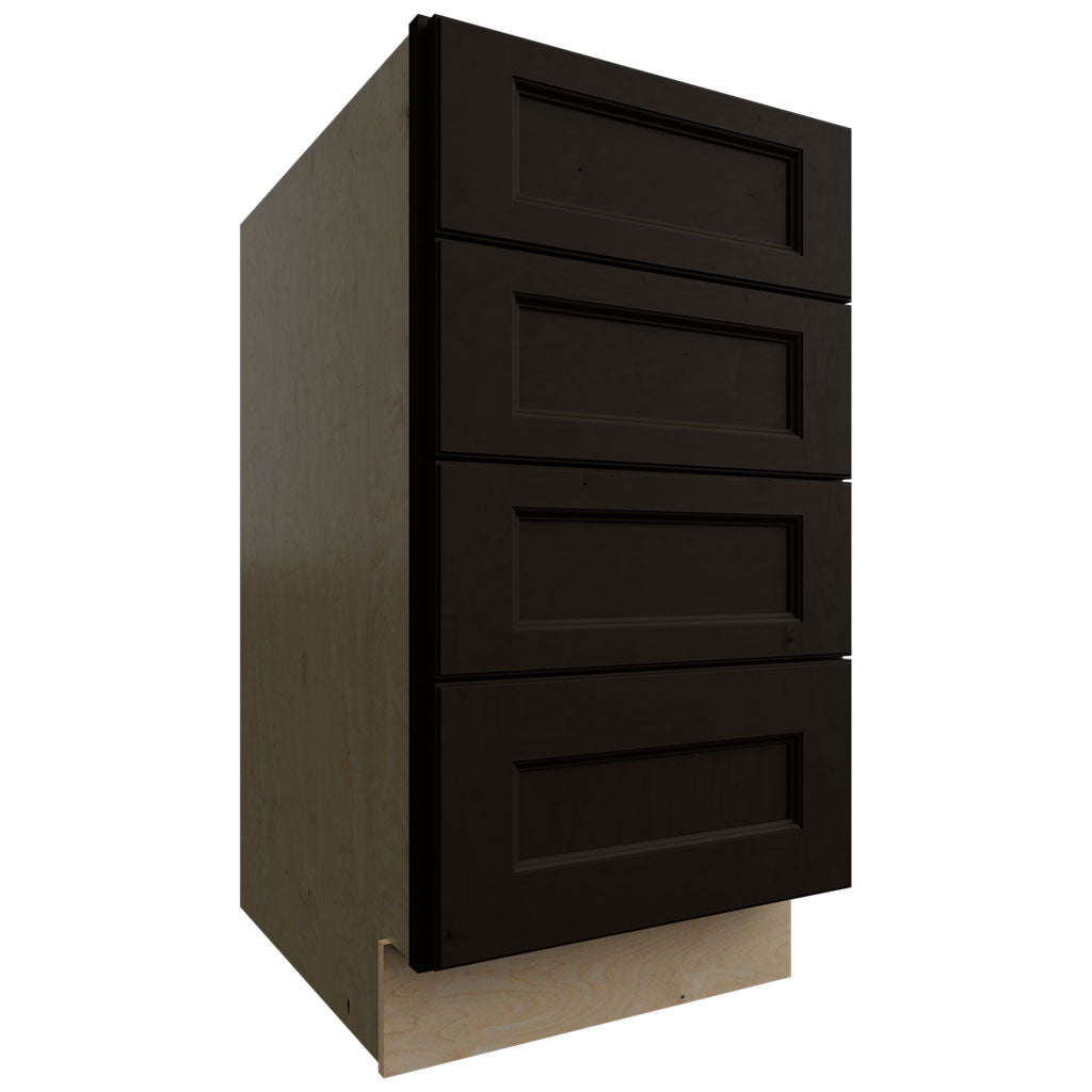 Fabuwood Allure Fusion Kona 18" W X 34 1/2" H X 24" D 4 Drawer Base Cabinet