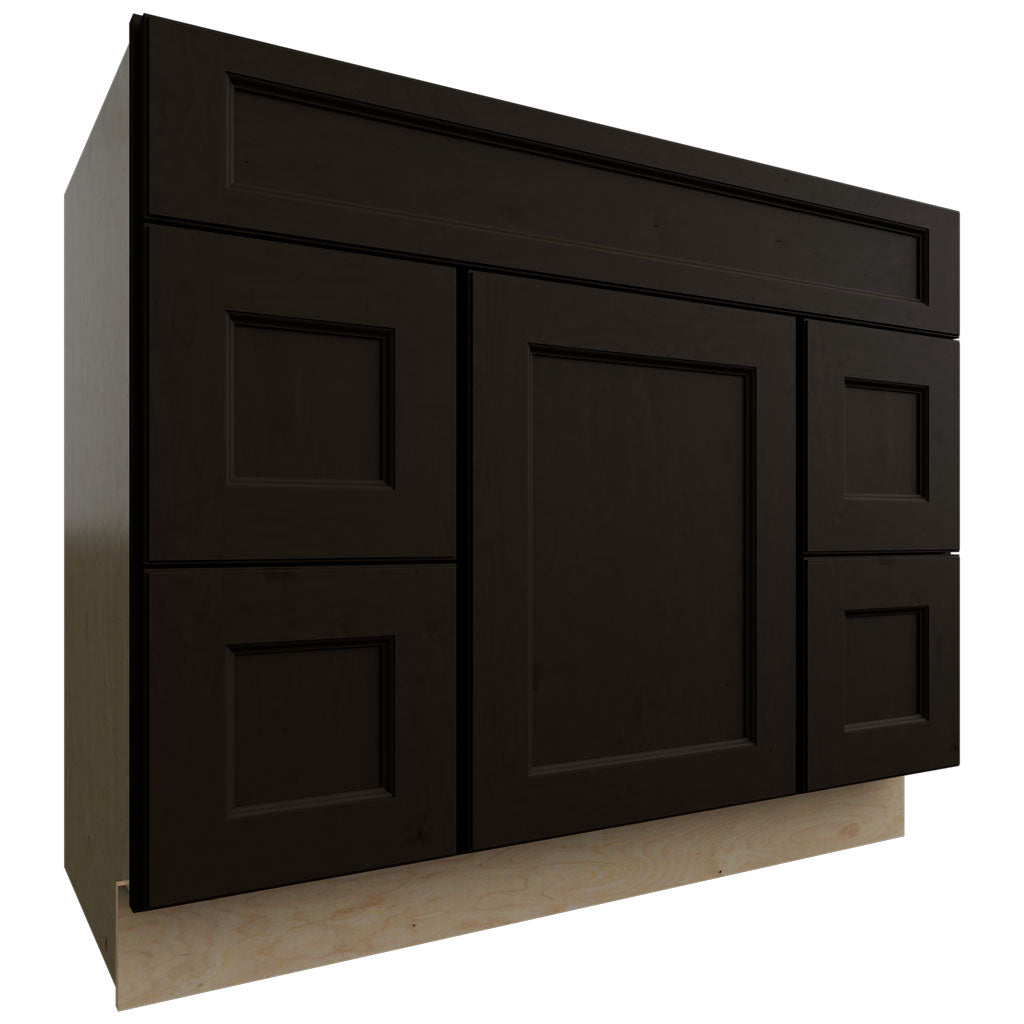 Fabuwood Allure Fusion Kona 42" W X 34 1/2" H X 21" D Vanity Combo Single Sink w/4 Drawers Cabinet