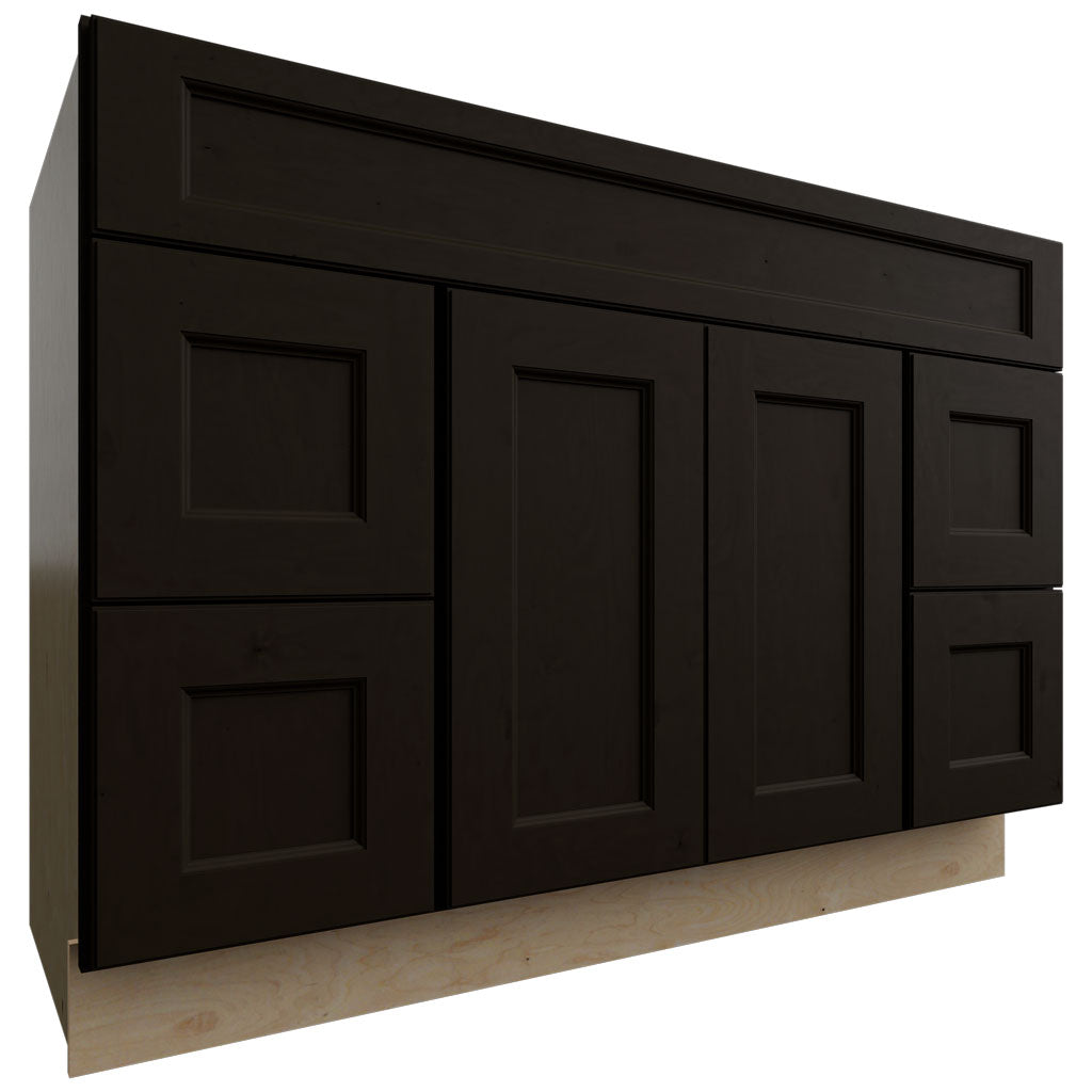 Fabuwood Allure Fusion Kona 48" W X 34 1/2" H X 21" D Vanity Combo Single Sink w/4 Drawers Cabinet