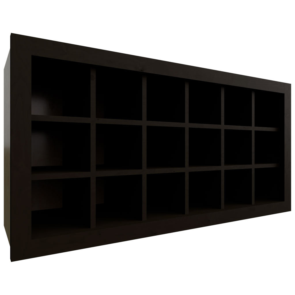 Fabuwood Allure Luna Kona 36" W X 18" H X 12" D Wall Wine Rack