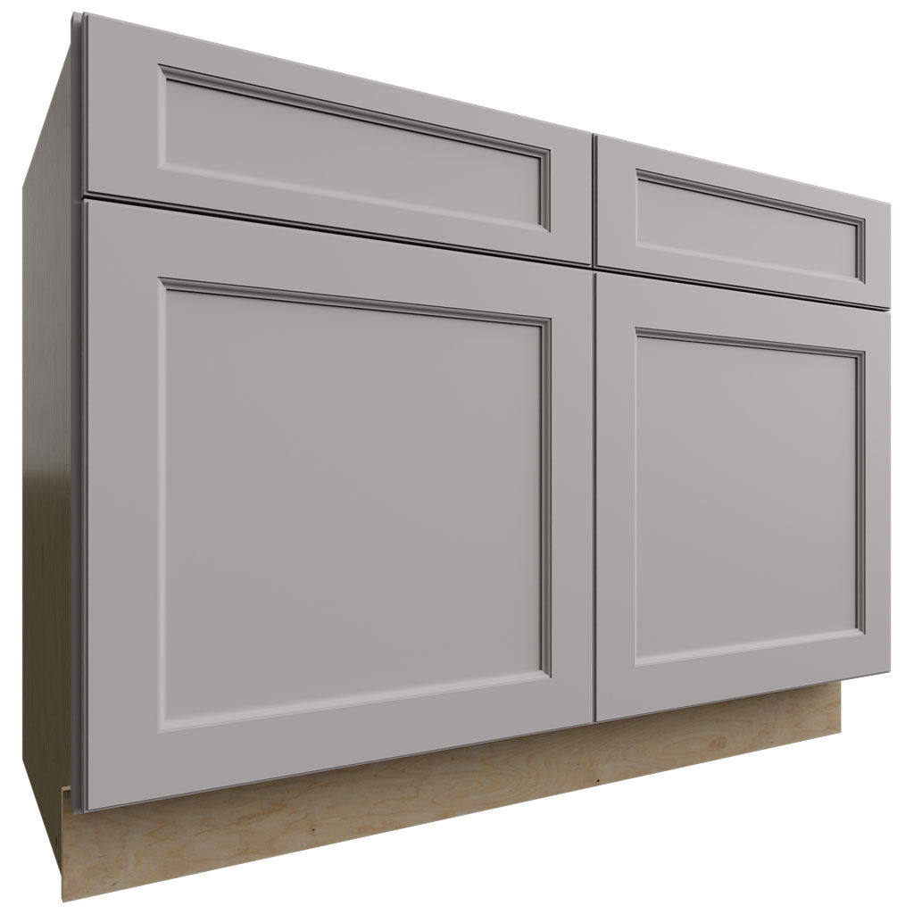 Fabuwood Allure Fusion Nickel 48" W X 34 1/2" H X 24" D Double Doors/Double Drawers Base Cabinet