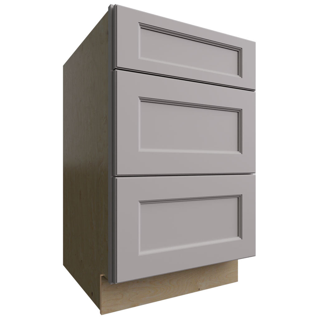 Fabuwood Allure Fusion Nickel 21" W X 34 1/2" H X 24" D 3 Drawer Base Cabinet