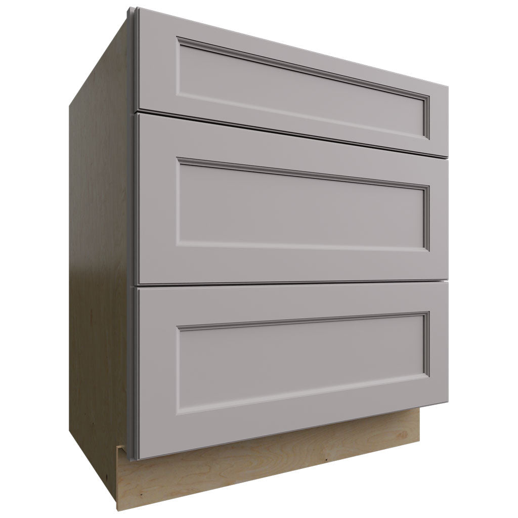 Fabuwood Allure Fusion Nickel 30" W X 34 1/2" H X 24" D 3 Drawer Base Cabinet