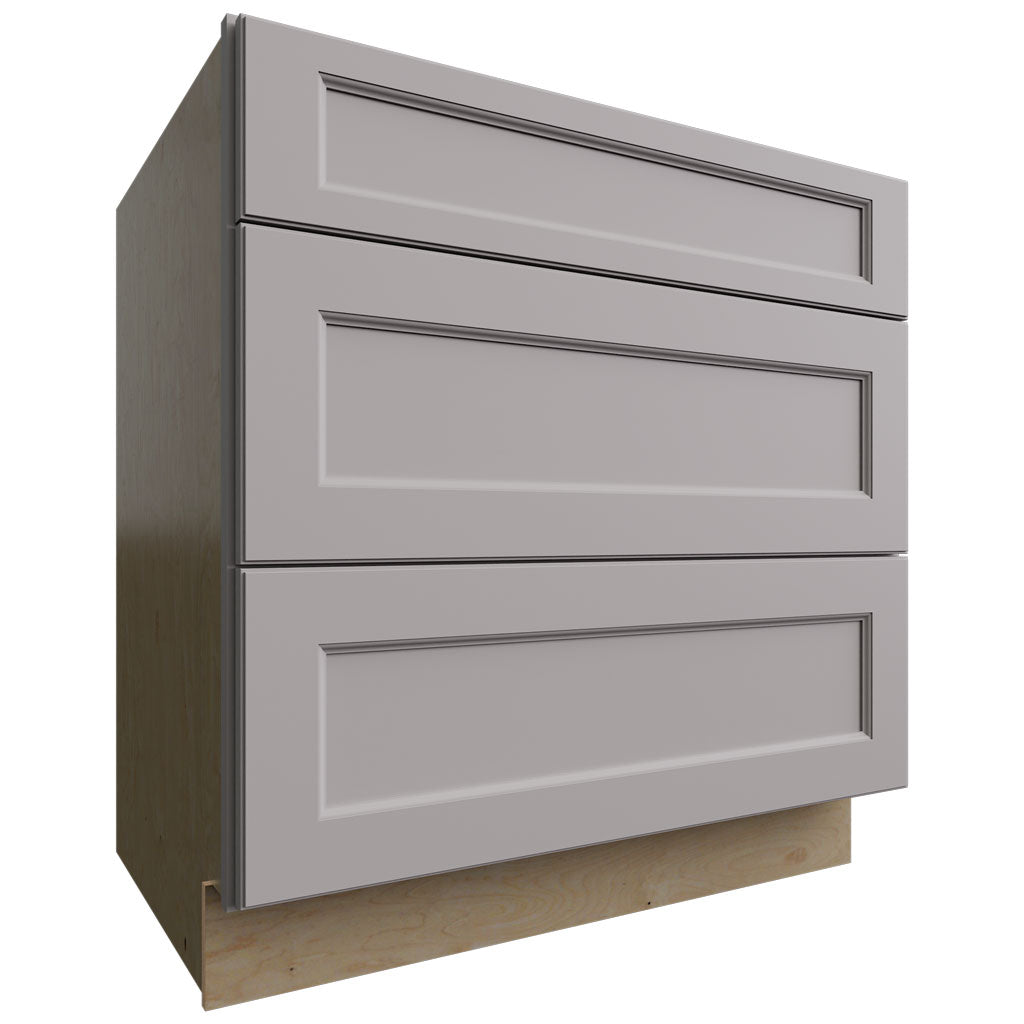 Fabuwood Allure Fusion Nickel 33" W X 34 1/2" H X 24" D 3 Drawer Base Cabinet