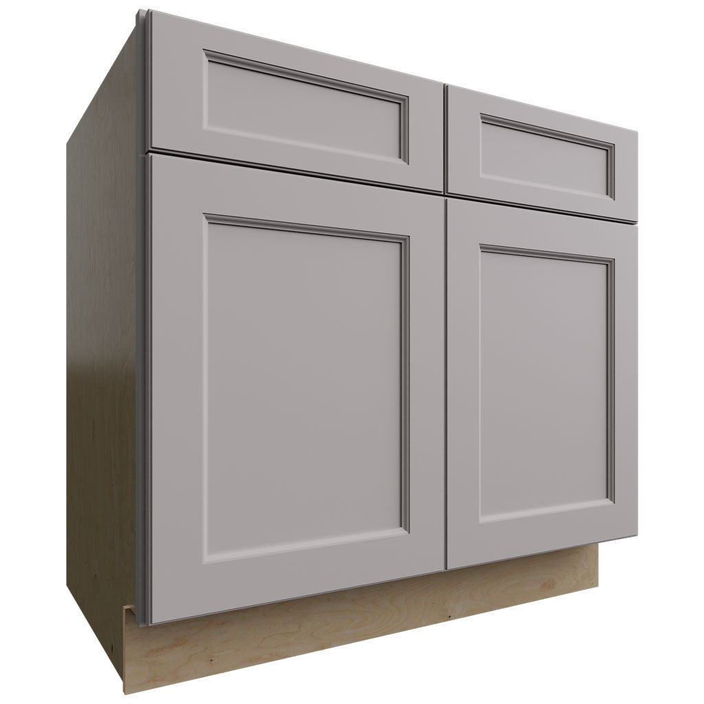 Fabuwood Allure Fusion Nickel 36" W X 34 1/2" H X 24" D Double Door Sink Base Cabinet