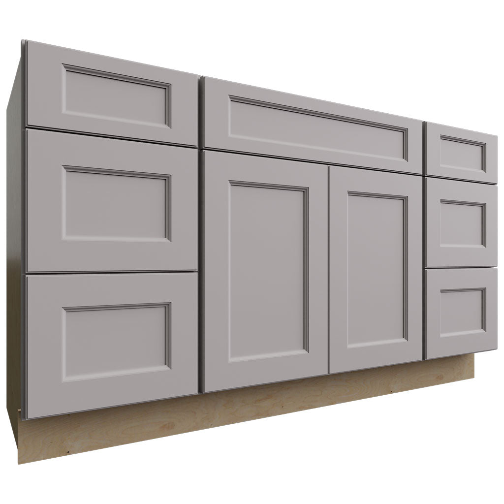 Fabuwood Allure Fusion Nickel 60" W X 34 1/2" H X 21" D Vanity Combo Single Sink Cabinet