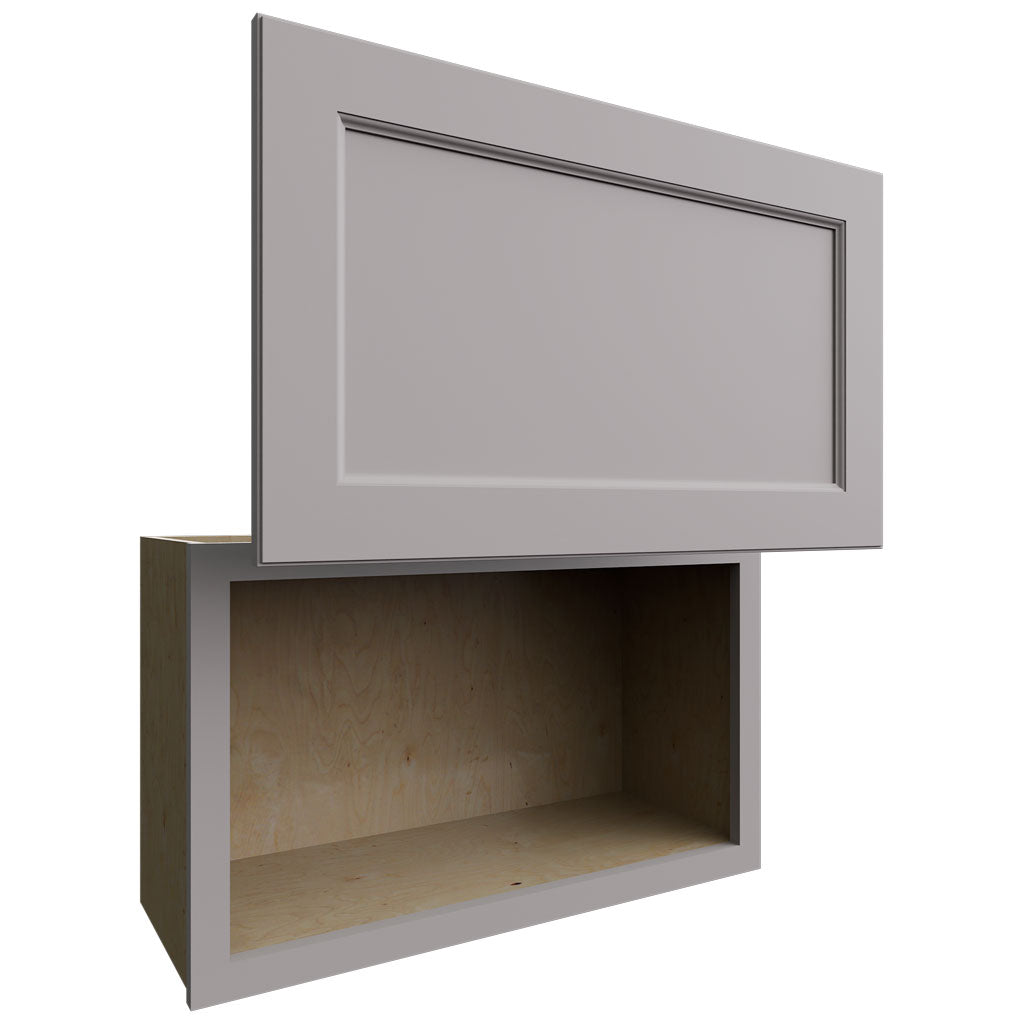 Fabuwood Allure Fusion Nickel 30" W X 18" H X 12" D Wall Appliance Center Cabinet