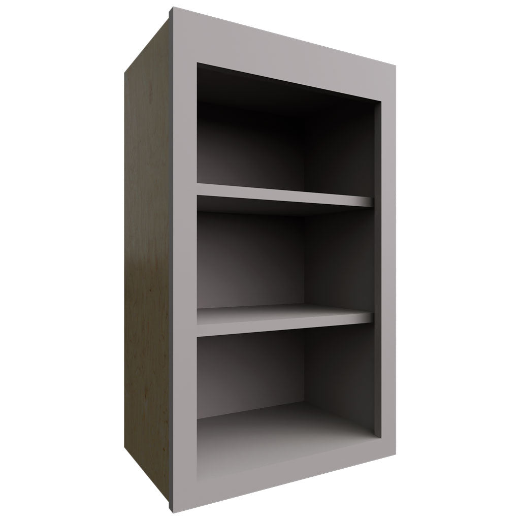 Fabuwood Allure Fusion Nickel 18" W X 30" H X 12" D Wall Open Shelf Cabinet