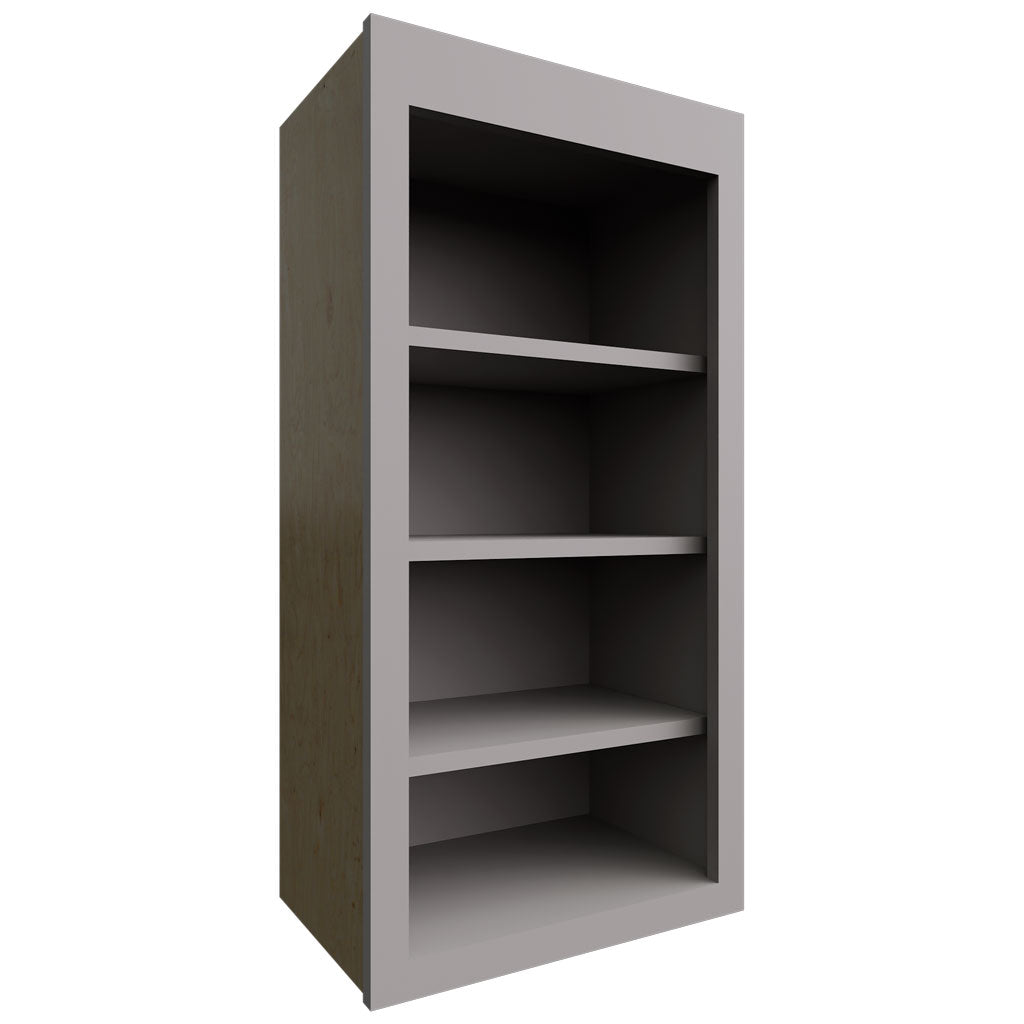 Fabuwood Allure Fusion Nickel 18" W X 36" H X 12" D Wall Open Shelf Cabinet