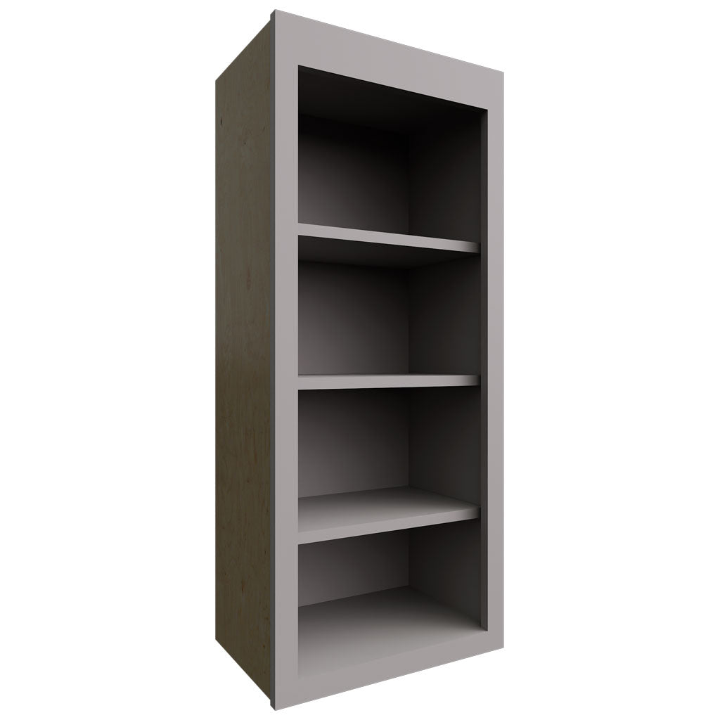 Fabuwood Allure Fusion Nickel 18" W X 42" H X 12" D Wall Open Shelf Cabinet