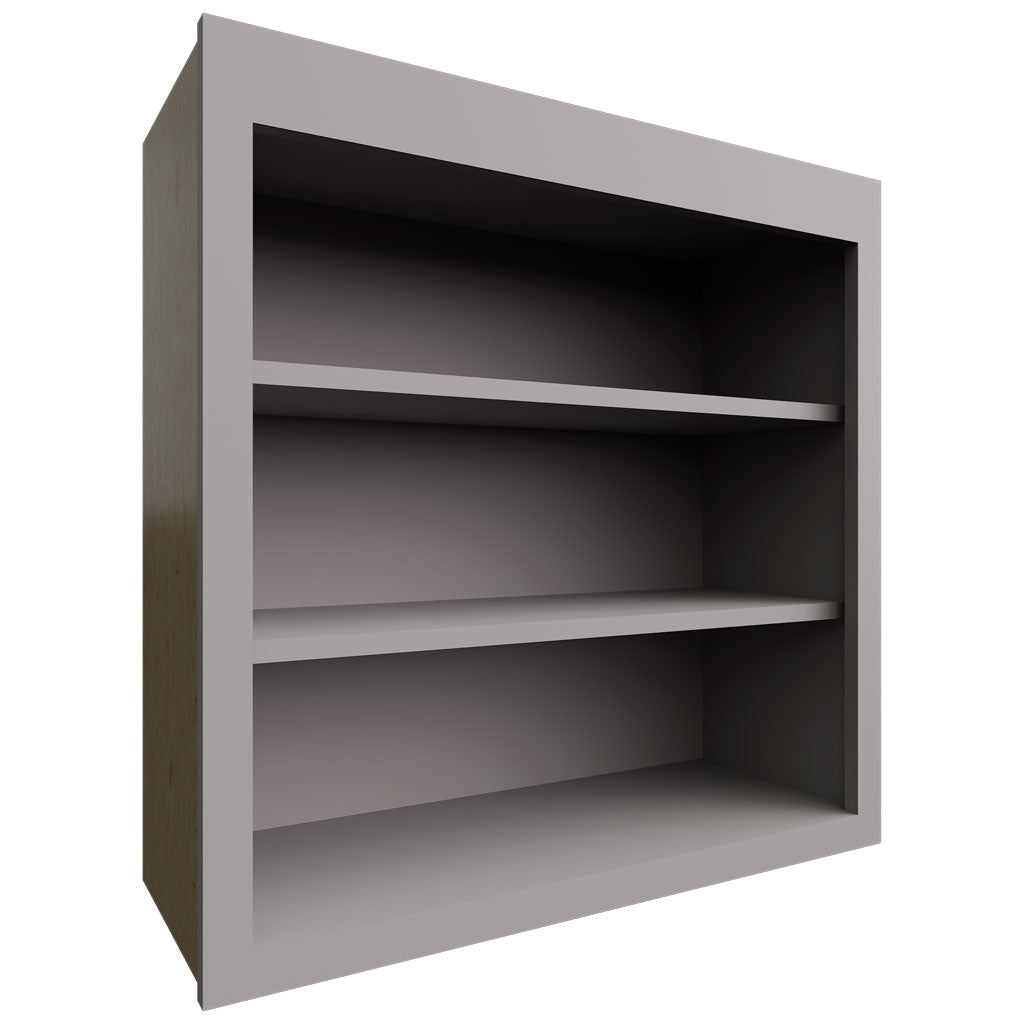 Fabuwood Allure Fusion Nickel 30" W X 30" H X 12" D Wall Open Shelf Cabinet
