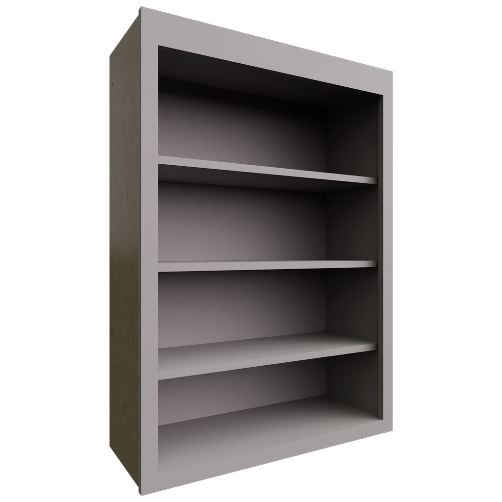 Fabuwood Allure Fusion Nickel 30" W X 42" H X 12" D Wall Open Shelf Cabinet