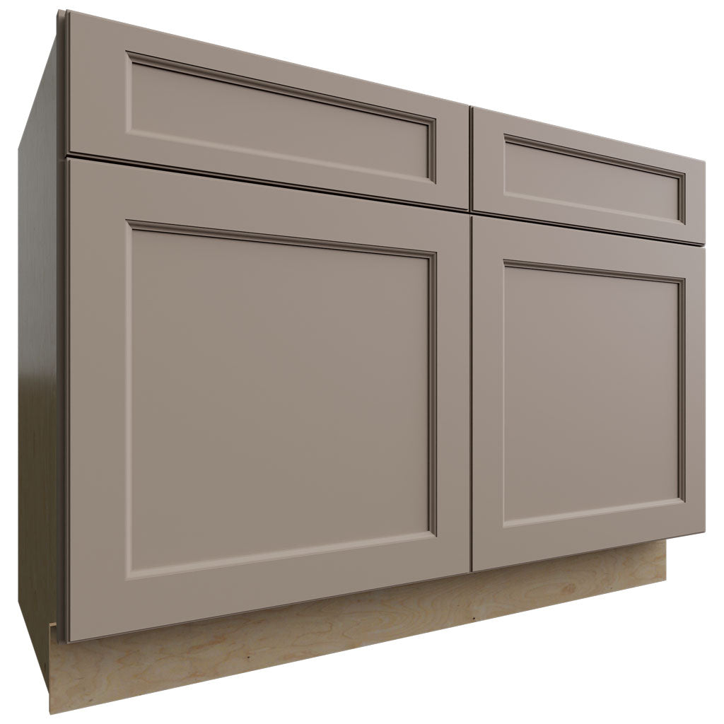 Fabuwood Allure Fusion Oyster 48" W X 34 1/2" H X 24" D Double Doors/Double Drawers Base Cabinet