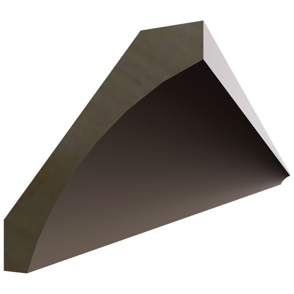 Fabuwood Allure Fusion Oyster 96" W X 2 5/8" H X 2 5/8" D Large Cove Molding