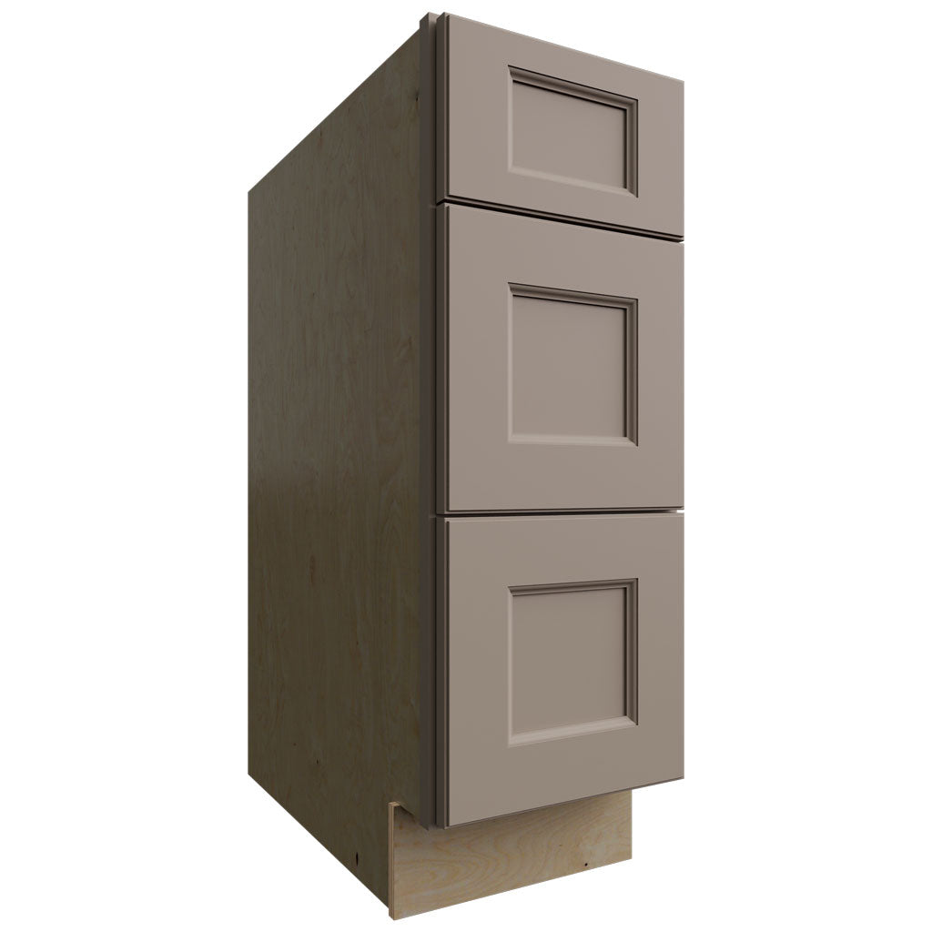 Fabuwood Allure Fusion Oyster 12" W X 34 1/2" H X 24" D  3 Drawer Base Cabinet