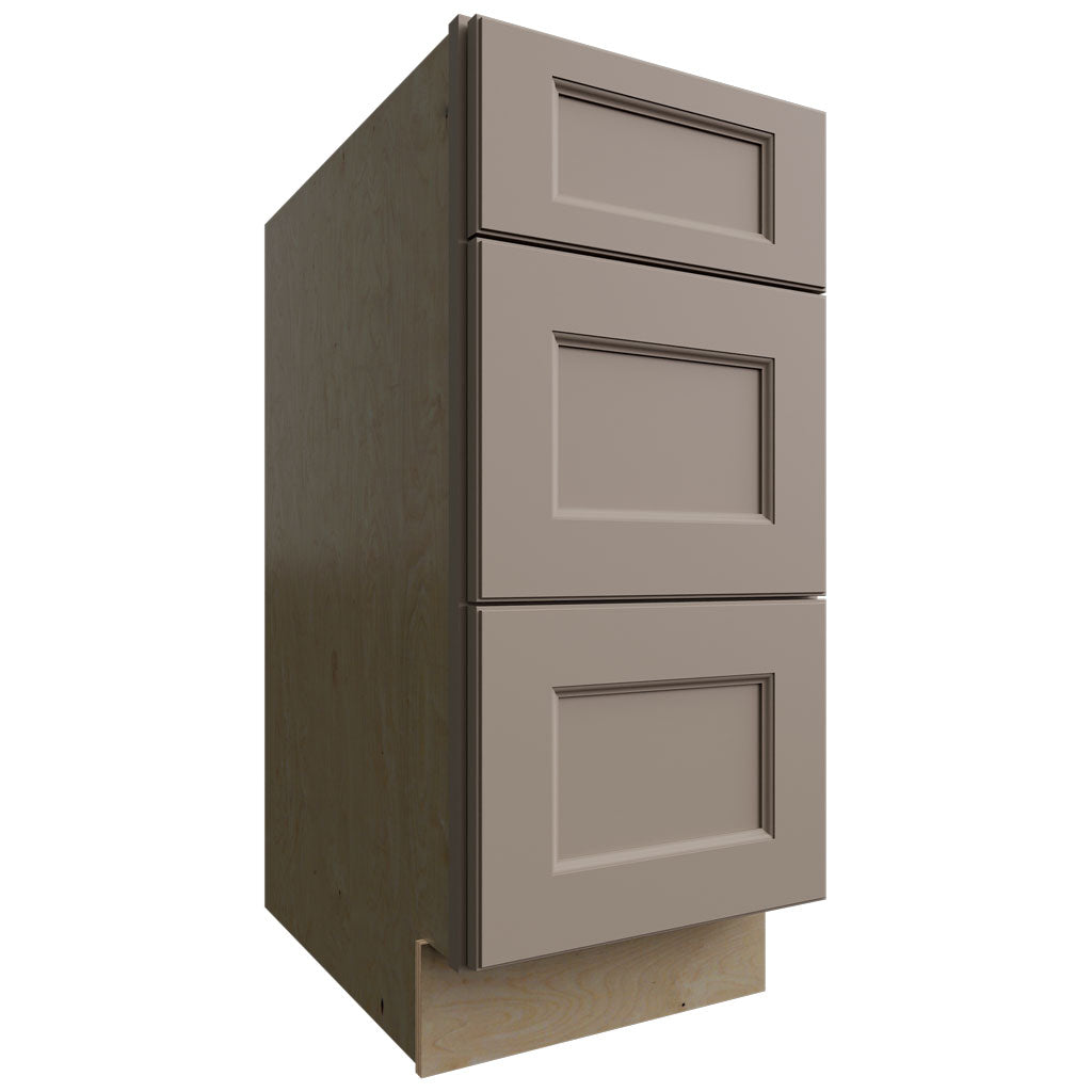 Fabuwood Allure Fusion Oyster 15" W X 34 1/2" H X 24" D 3 Drawer Base Cabinet