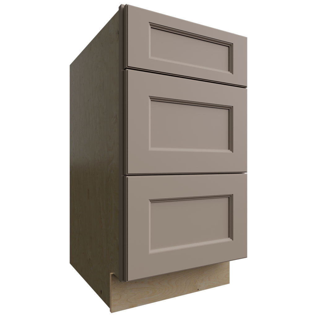 Fabuwood Allure Fusion Oyster 18" W X 34 1/2" H X 24" D 3 Drawer Base Cabinet
