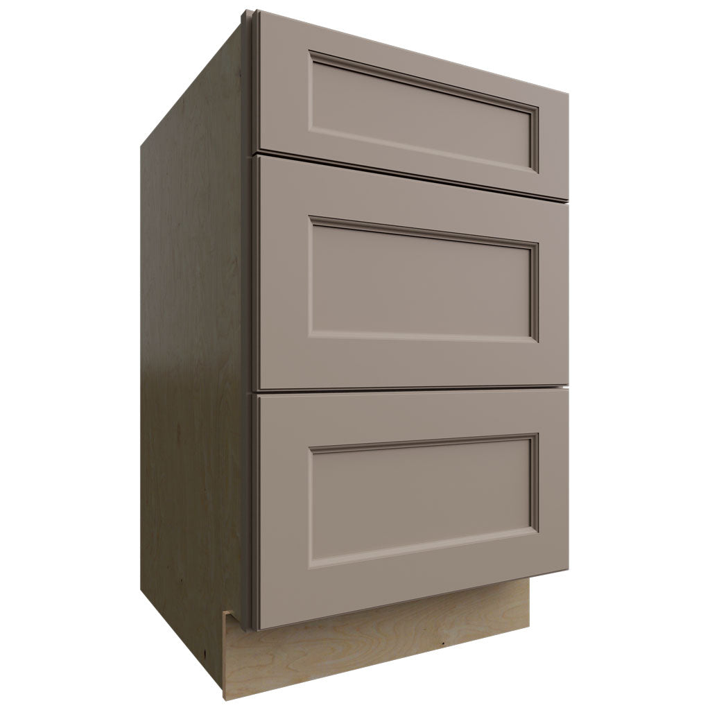Fabuwood Allure Fusion Oyster 21" W X 34 1/2" H X 24" D 3 Drawer Base Cabinet