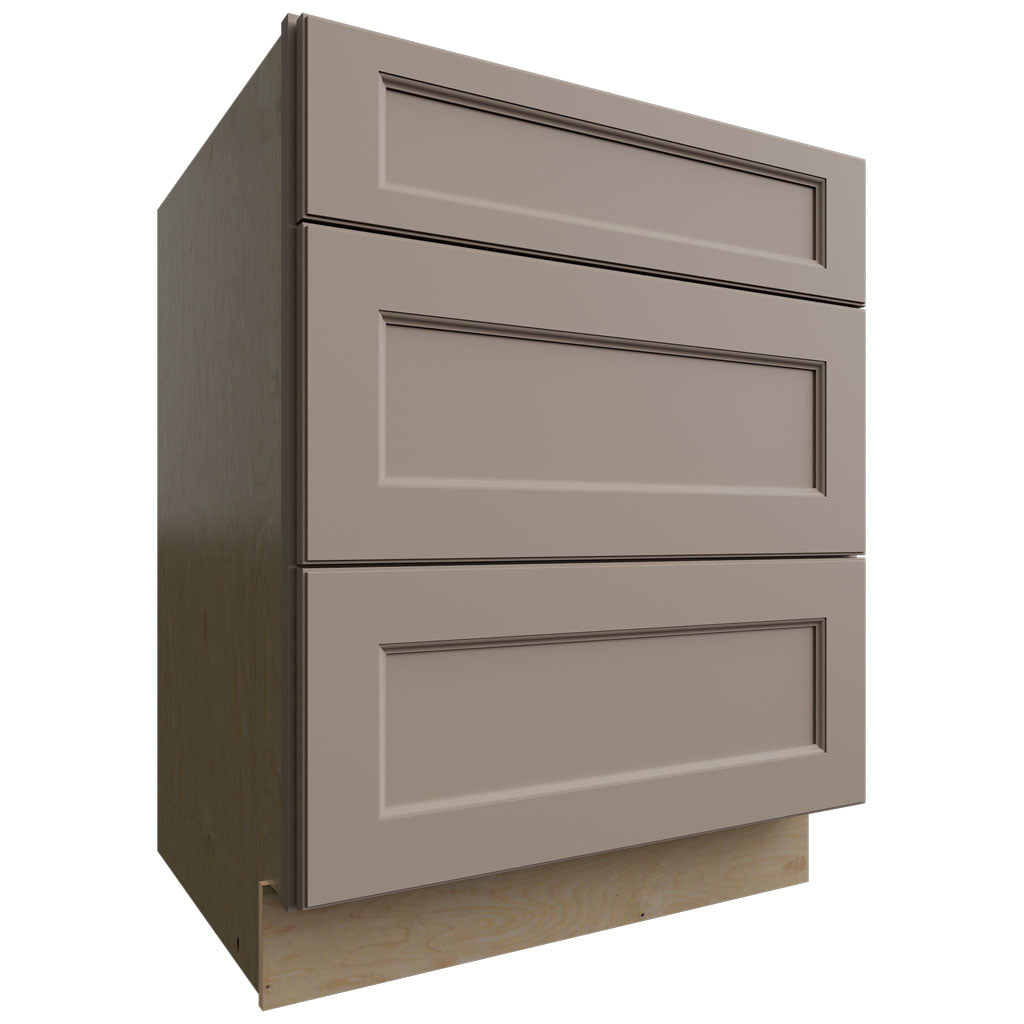 Fabuwood Allure Fusion Oyster 27" W X 34 1/2" H X 24" D 3 Drawer Base Cabinet