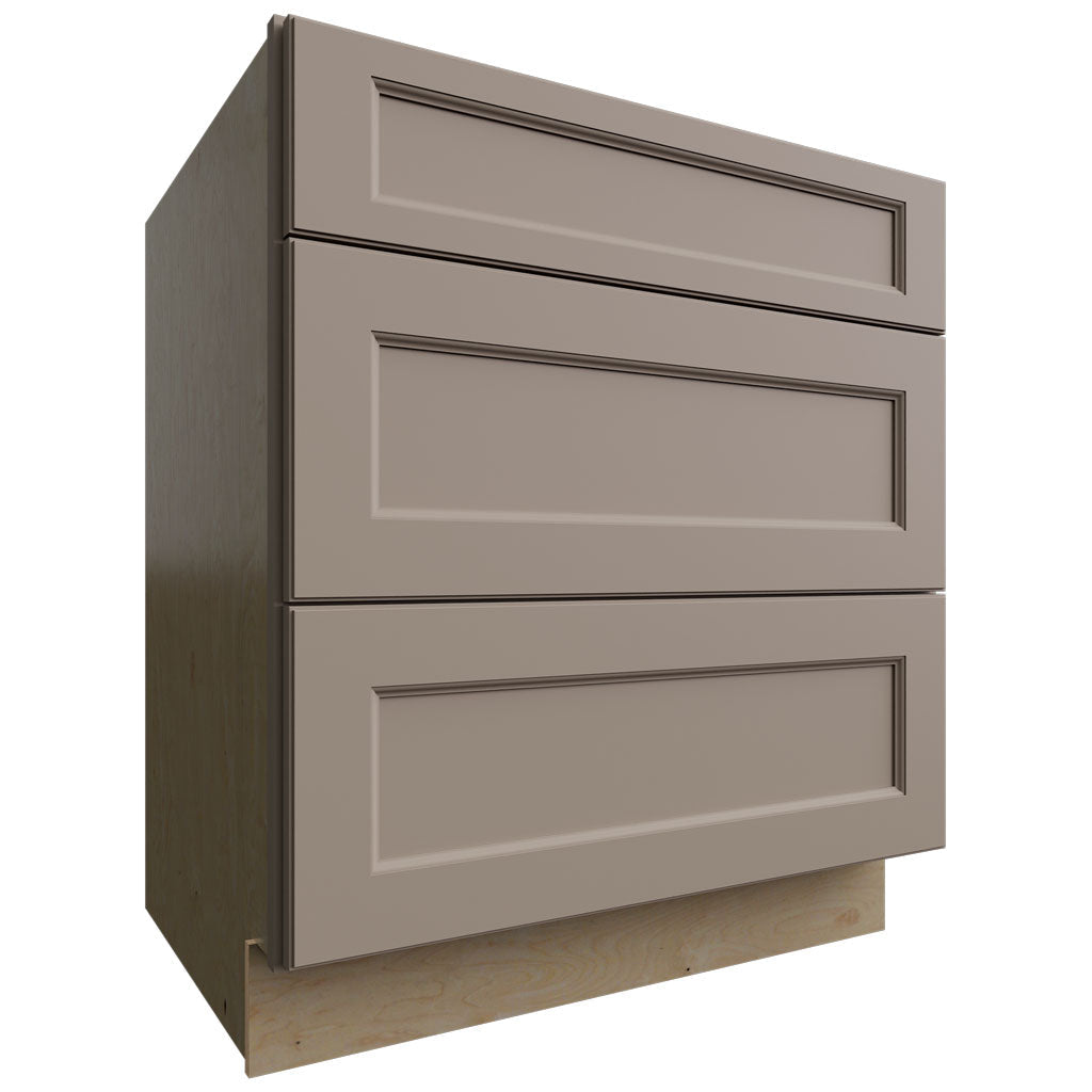 Fabuwood Allure Fusion Oyster 30" W X 34 1/2" H X 24" D 3 Drawer Base Cabinet