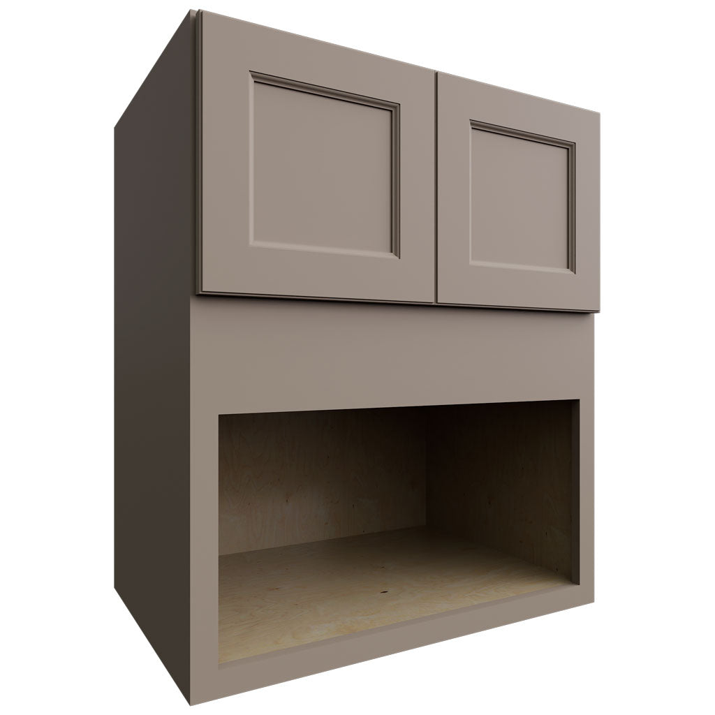 Fabuwood Allure Fusion Oyster 30" W X 36" H X 21" D Microwave Cabinet