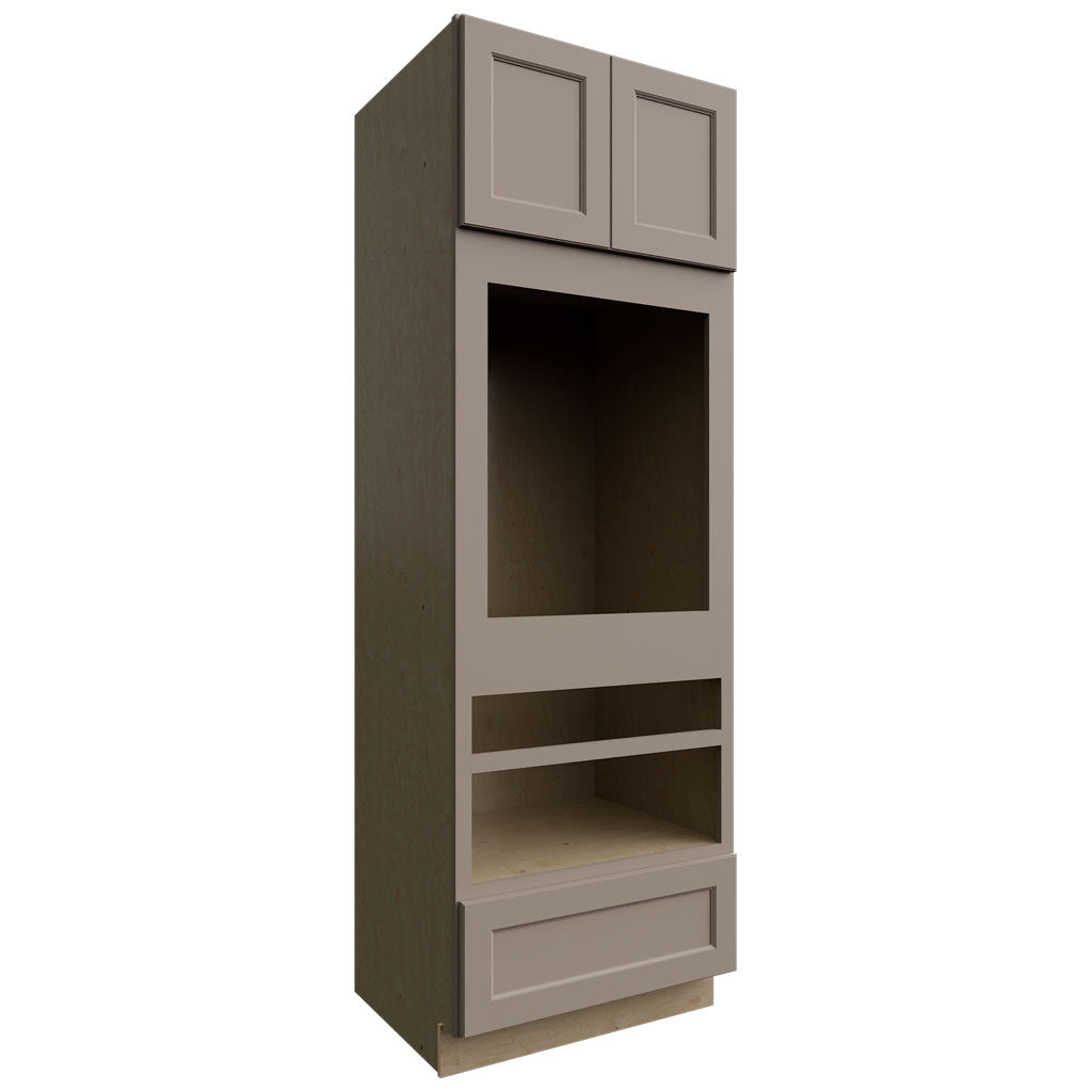Fabuwood Allure Fusion Oyster 33" W X 90" H X 24" D Double Oven Tall Cabinet