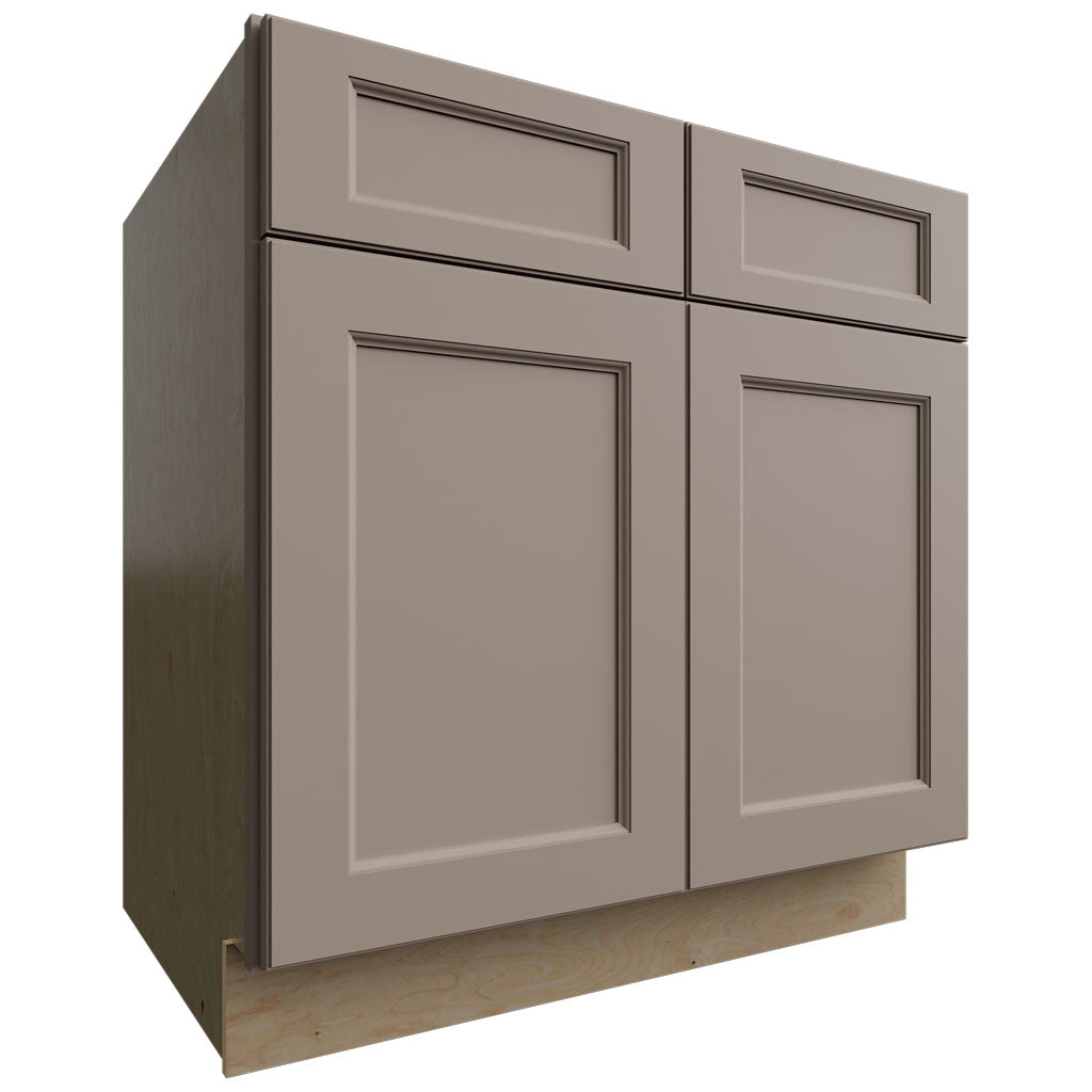 Fabuwood Allure Fusion Oyster 33" W X 34 1/2" H X 24" D Double Door Sink Base Cabinet