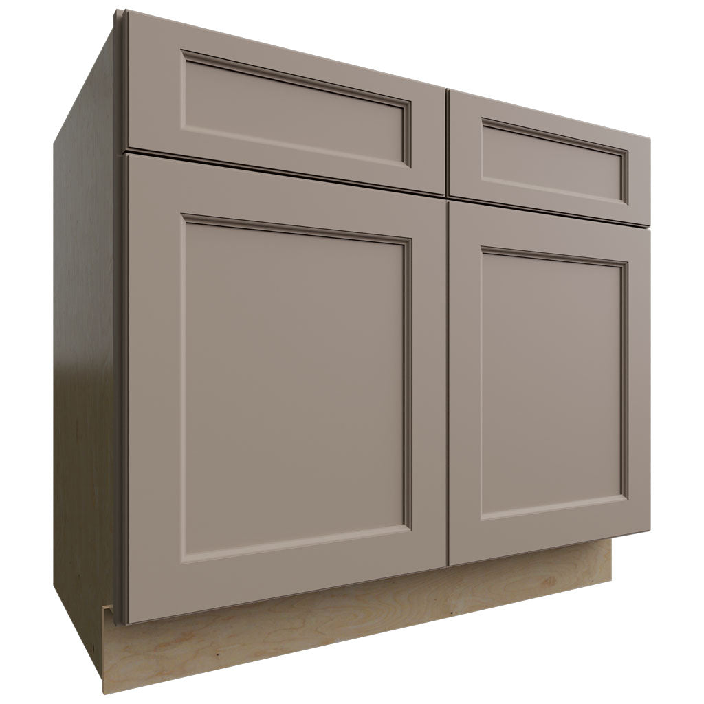 Fabuwood Allure Fusion Oyster 39" W X 34 1/2" H X 24" D Double Door Sink Base Cabinet