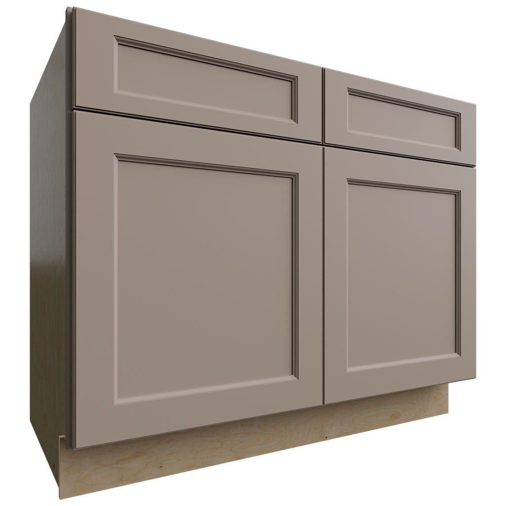Fabuwood Allure Fusion Oyster 42" W X 34 1/2" H X 24" D Double Door Sink Base Cabinet