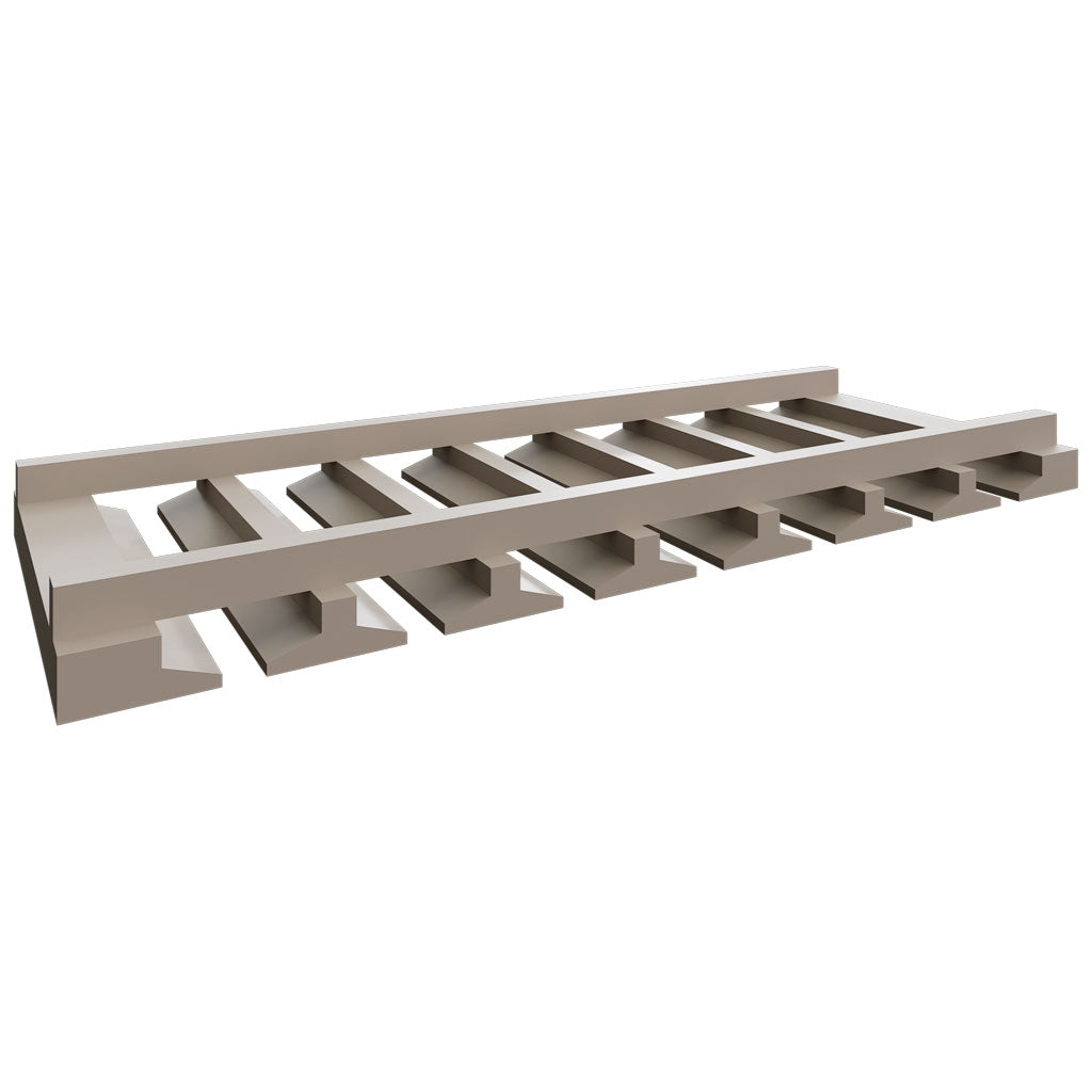 Fabuwood Allure Fusion Oyster 30" W X 1 1/2" H X 11 1/4" D  Stemware Rack