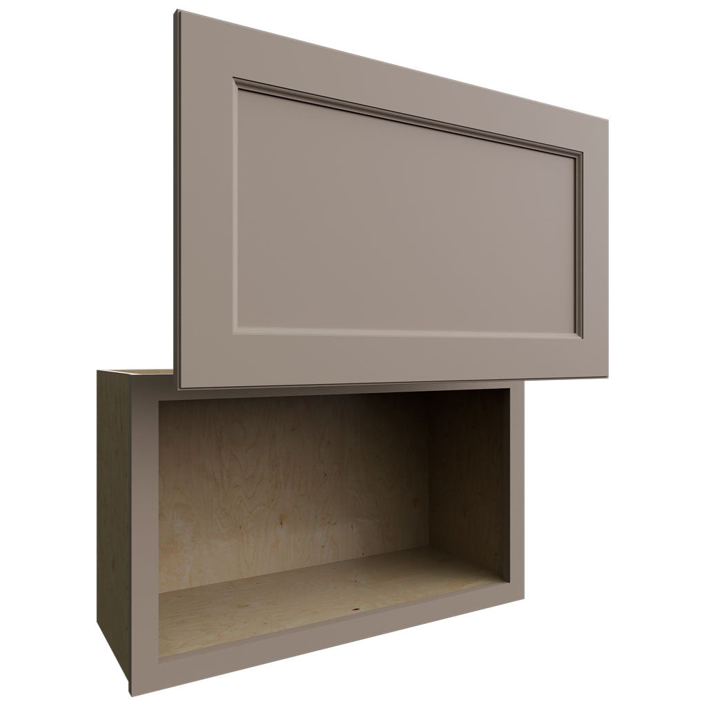 Fabuwood Allure Fusion Oyster 30" W X 18" H X 12" D Wall Appliance Center Cabinet
