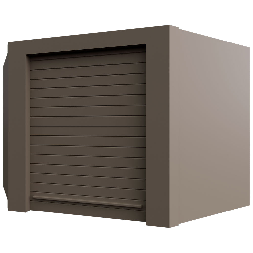 Fabuwood Allure Fusion Oyster 24" W X 18" H X 12" D Wall Diagonal Corner Garage Appliance Cabinet