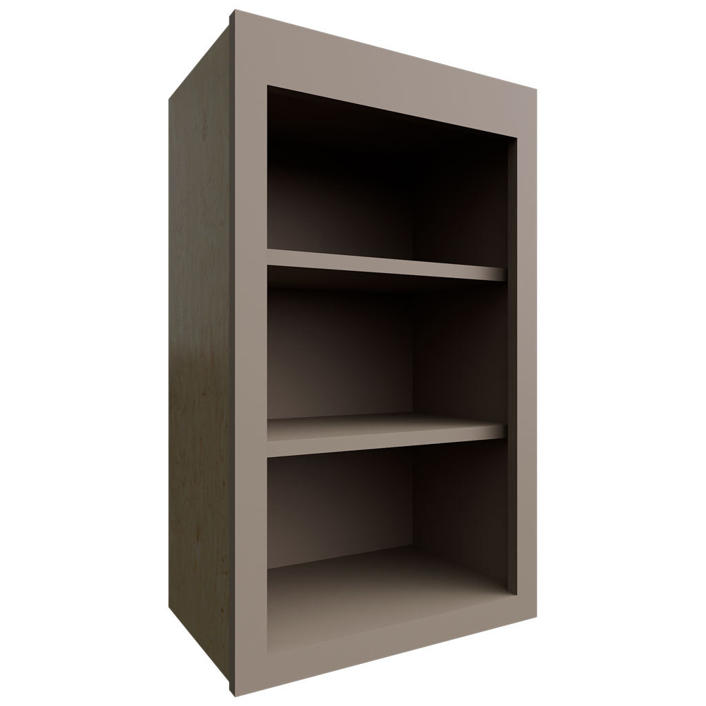 Fabuwood Allure Fusion Oyster 18" W X 30" H X 12" D Wall Open Shelf Cabinet