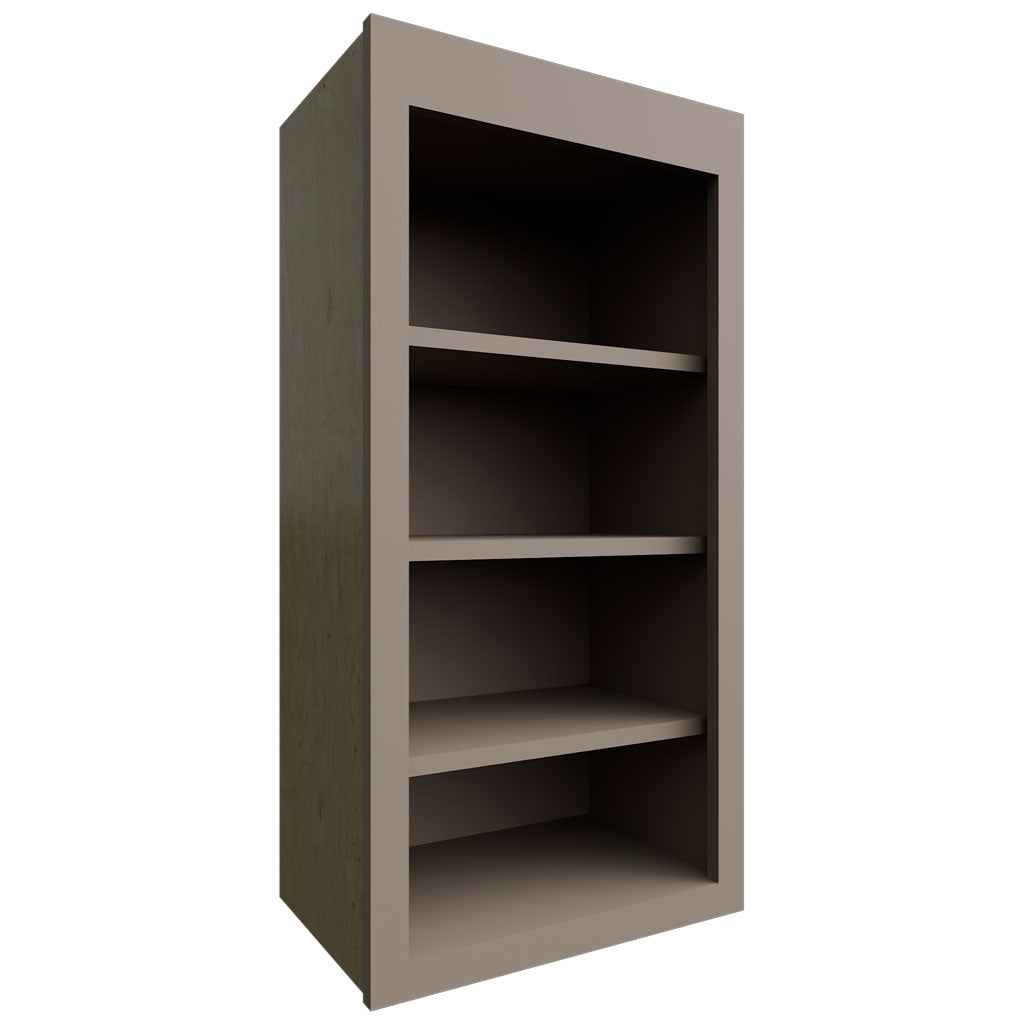Fabuwood Allure Fusion Oyster 18" W X 36" H X 12" D Wall Open Shelf Cabinet