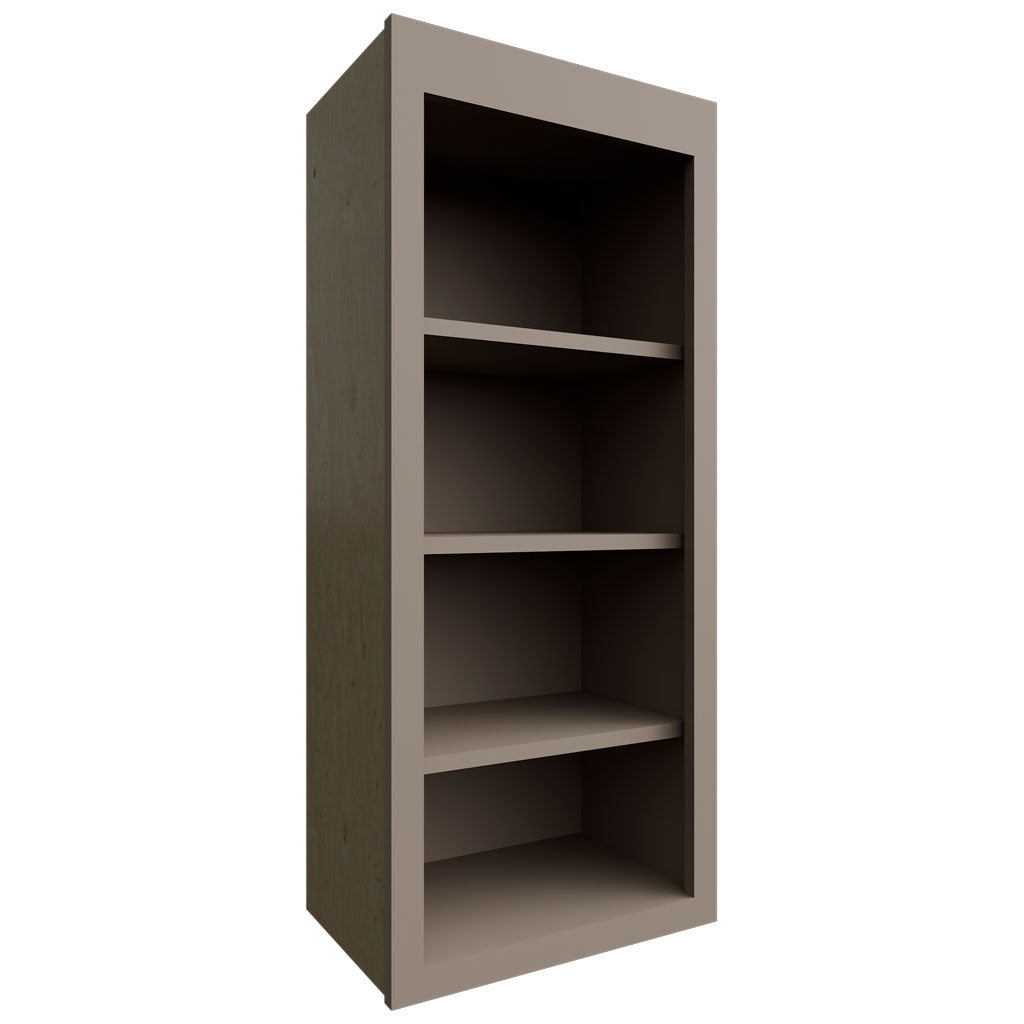 Fabuwood Allure Fusion Oyster 18" W X 42" H X 12" D Wall Open Shelf Cabinet