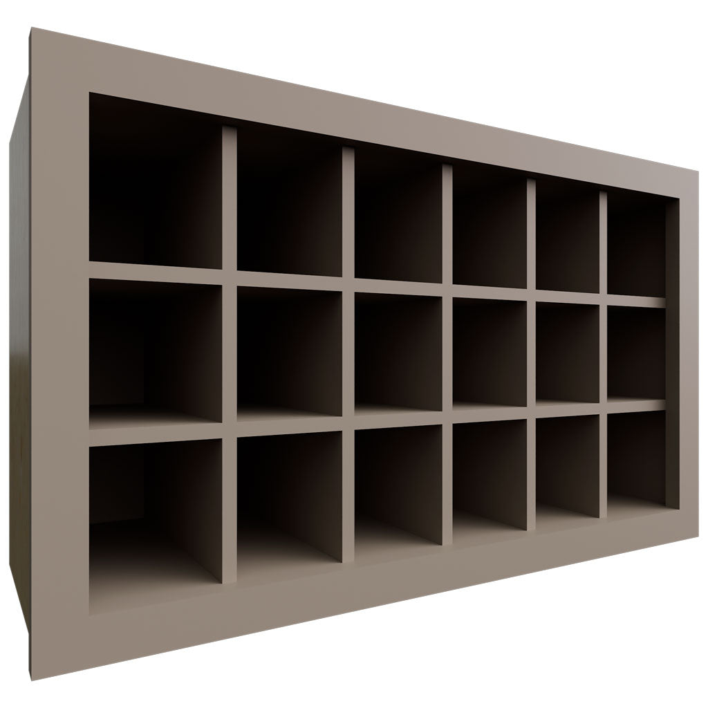 Fabuwood Allure Fusion Oyster 30" W X 18" H X 12" D Wall Wine Rack