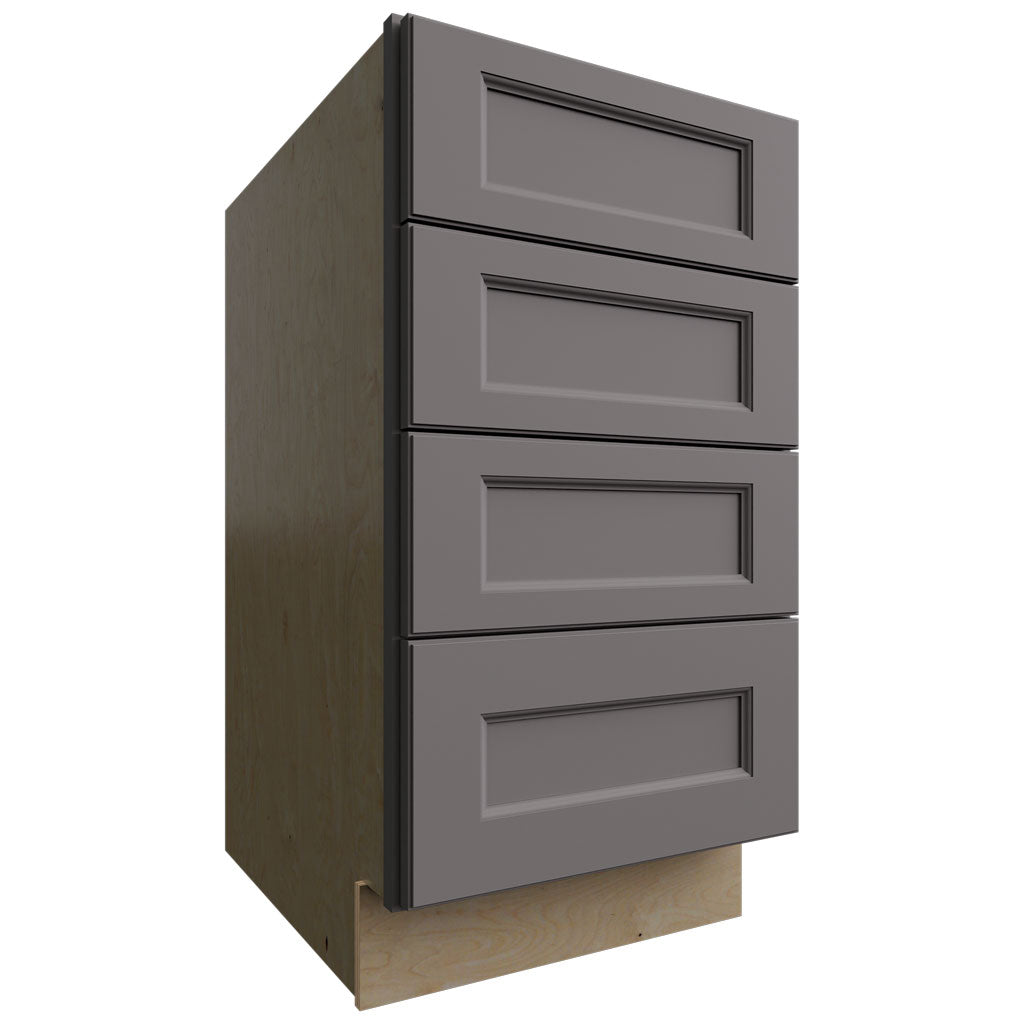 Fabuwood Allure Fusion Stone 18" W X 34 1/2" H X 24" D 4 Drawer Base Cabinet