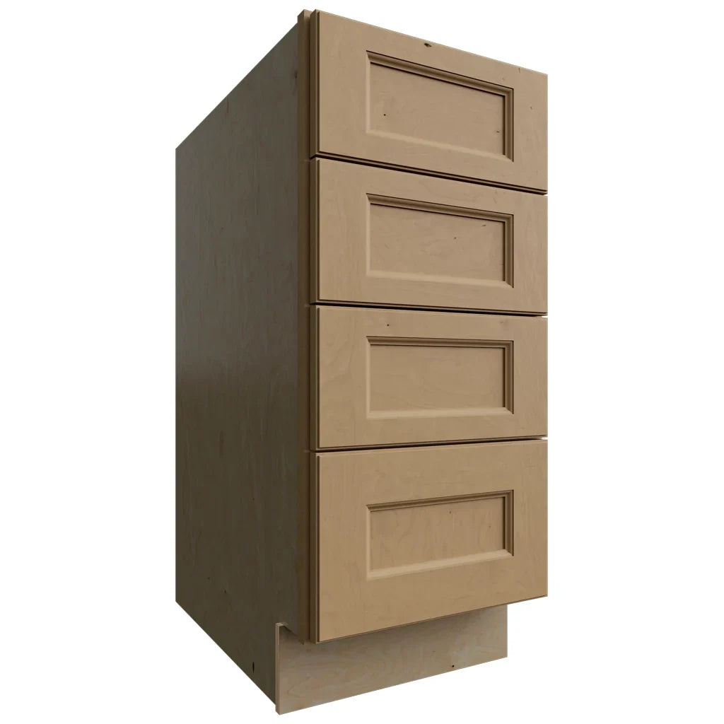 Fabuwood Allure Fusion Timber 15" W X 34 1/2" H X 24" D 4 Drawer Base Cabinet