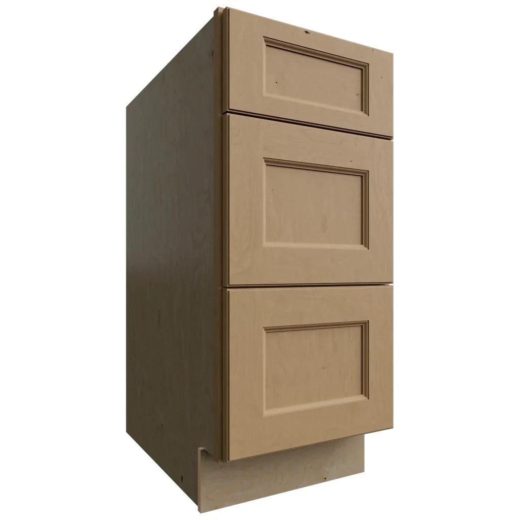 Fabuwood Allure Fusion Timber 15" W X 34 1/2" H X 24" D 3 Drawer Base Cabinet